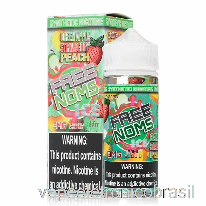 Vape Eletronico Icy Tart Maçã Verde Morango Pêssego - Nomenon - 120ml 6mg